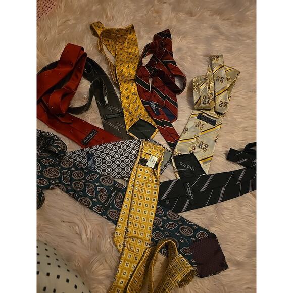 Lot Of Mixed Brand Neck Tie Men's 9pc - Picture 7 of 10